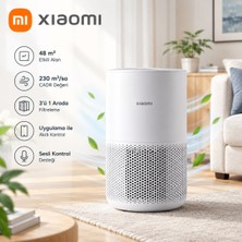 Xiaomi Smart Air Purifier 4 Compact Akıllı Hava Temizleyici, 48 M² Alan, 230 M³/sa Cadr, 3'ü 1 Arada Filtre, Akıllı Uygulama ve Sesli Kontrol Beyaz Ev
