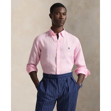 Ralph Lauren Pony Işlemeli Keten Gömlek