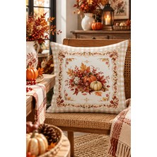 Bertille Home Sonbahar Mutfak Balkon Serisi Dijital Baskılı Kırlent Kılıfı (Halloween Autumn Kitchen)