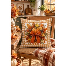 Bertille Home Sonbahar Mutfak Balkon Serisi Dijital Baskılı Kırlent Kılıfı (Halloween Autumn Kitchen)