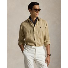 Ralph Lauren Pony Işlemeli Keten Gömlek