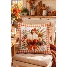 Bertille Home Sonbahar Mutfak Balkon Serisi Dijital Baskılı Kırlent Kılıfı (Halloween Autumn Kitchen)