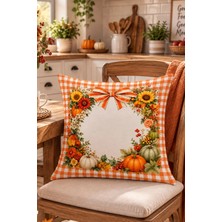 Bertille Home Sonbahar Mutfak Balkon Serisi Dijital Baskılı Kırlent Kılıfı (Halloween Autumn Kitchen)