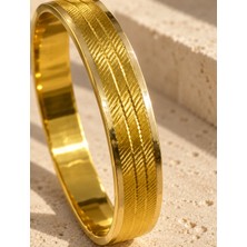 Sarezza Gold Trabzon Desenli Hasır / Şarnel Bilezik -- 8 Ayar– 5,50 gr
