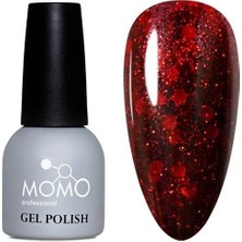 Momo Glitter Seri G007 14ML. Kırmızı Parıltı Şarap