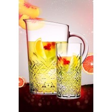 Kazan Hobi 5 Parça Tımeless Sangria/mojito Kokteyl Keyfi Seti, 4 Uzun Kokteyl Bardağı + Karaf/sürahi 869BEST675890.
