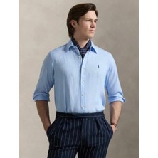 Ralph Lauren Pony Işlemeli Keten Gömlek