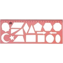 Kazan Hobi Geometrik Şablon Cetvel 25 cm