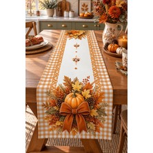 Bertille Home Sonbahar Mutfak Balkon Serisi 140X40 cm Dijital Baskılı Runner (Halloween Autumn Kitchen)