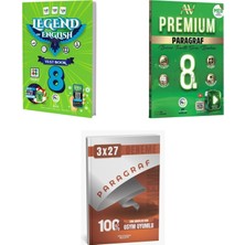 2027 Av 8. Sınıf Ingilizce Legend Of English Test Book + Paragraf Premium Beceri Temelli Soru + Ankapade 3'lü Set