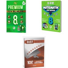 2027 Av 8. Sınıf Fen Bilimleri Premium Beceri Temelli + Matematik Soru + Anla Kazan Paragraf Deneme 3'lü Set