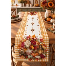 Bertille Home Sonbahar Mutfak Balkon Serisi 140X40 cm Dijital Baskılı Runner (Halloween Autumn Kitchen)