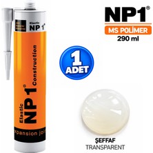 Np1 Arge Toptan Ms Polimer Şeffaf  Izolasyon ve Tamir Silikon 290 ml Su Geçirmez Yüksek Elastikiyet 1 Adet