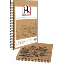Kazan Hobi Telli Eskiz Defteri A5 Spiralli 50 Yaprak 1 Adet 120 G 148X210 mm Karakalem Sketch Yandan Açılmalı Ezkiz Defteri Grafit