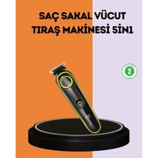 Nemere İthalat LED Ekranlı Şarjlı Saç ve Sakal Kesme Makinesi Erkek Bakım Cihazı Çok Başlıklı Set Nemere