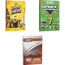 2027 Av 7. Sınıf Ingilizce Legend Of English Practice Book + Matematik Soru + Anla Kazan Paragraf Deneme 3'lü Set