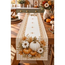 Bertille Home Sonbahar Mutfak Balkon Serisi 140X40 cm Dijital Baskılı Runner (Halloween Autumn Kitchen)