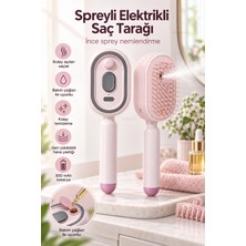 Pasaco Spreyli Elektrikli Saç Tarağı Anti-Statik Hava Yastıklı Type-C Şarjlı Saç Fırçası