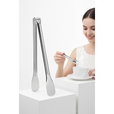 Kazan Hobi Çelik Şeker Maşası 13 cm Buz; Limon ve Küp Şeker Servis Maşası, 7430000722528