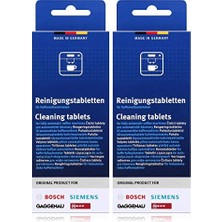 Kazan Hobi Bosch 2'li Paket Temizlik Tableti; Kahve Otomatları Için, Termo Sürahiler TCZ6001 2 x 10 Tablet