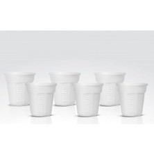 Kazan Hobi Y0TZ502 6 Espresso Bardağı; Porselen, Beyaz, 23,7 x 14 x 7 Cm, 6 Parça