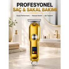 Nemere İthalat Profesyonel Tıraş Makinesi 120 Dakika Kullanım T Bıçaklı 3 Taraklı USB Şarjlı Saç Sakal Ke