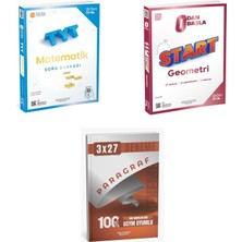 2027 Tyt Üçdörtbeş Matematik Soru + Sıfırdan Başla Start Geometri + Anla Kazan Paragraf Deneme 3'lü Set
