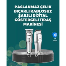 Nemere İthalat Profesyonel Saç ve Sakal Kesme Makinesi – Şarjlı, Sessiz Motor, Ayarlanabilir Tarak Nemere Ith