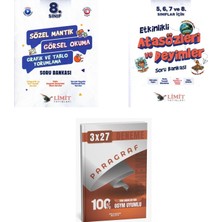 2027 Limit 8. Sınıf/lgs Mantık Soru + 8. Sınıf/lgs Türkçe Soru + Anla Kazan Paragraf Deneme 3'lü Set