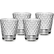 Kazan Hobi Su Bardağı; Coffeetime 4 Parça Seti, 265 Ml, Petek Desenli Kristal Cam Bardak, Tumbler, Kokteyl Bardağı, Isıya Dayanıklı, Bulaşık Makinesinde Yıkanabilir