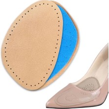 Kazan Hobi Ayakkabı Numara Küçültme Pedi; Deri Ön Yarım Tabanlık, Stiletto Kaydırmaz Ayakkabı Tabanlığı, 1 Çift (36-40, Naturel)