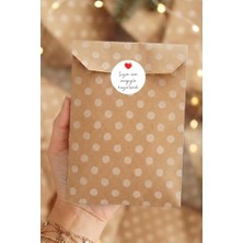 Kazan Hobi 100'LÜ Hediye Paketi Seti; 100 Adet Kese Kağıdı (11X20 Cm) + 70 Adet Sticker | Pratik Hediye Paketleme Kesesi, Kraft Kağıt Kese, Kağıt Hediye Torbası, Hediye Kesesi, Paketleme Özel Sticker