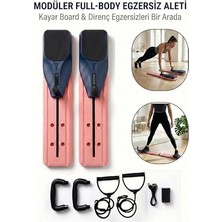 Kazan Hobi Ev Tipi Full Body Egzersiz Aleti, Direnç Halatlı Kayar Board Sistemli Fitness Seti