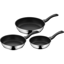 Kazan Hobi Tava; Non-Stick Fry Seti, Üç Parça