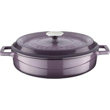 Kazan Hobi Tencere; Döküm Çok Amaçlı Yayvan Trendy Serisi, Çap 28 cm