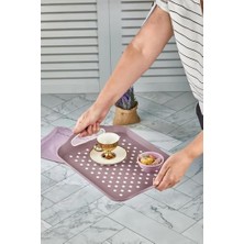Kazan Hobi Kaydırmaz Tabanlı Sunum Tepsisi Mor 25X31 Cm, CAN.HH.743.01