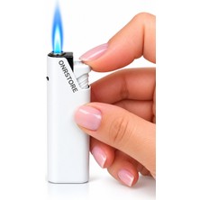Onr Store Slim Gaz Dolumlu Turbo Çakmak Metal Görünümlü Ince Premium Model