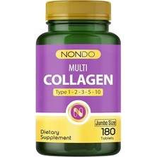 Kazan Hobi Multi Kolajen, 180 Tablet; 5 Çeşit Kolajen Tipi 1-2-3-5-10, Hyalüronik Asit ve Çinko