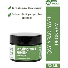 Kazan Hobi Doğal Koltuk Altı Kremi 50 ml (Çay Ağacı Yağlı) Deokrem Ter Kokusuna Doğal Çözüm
