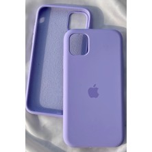 iPhone 11 Pro Max Için Kılıf Lansman Logolu Içi Yumuşak Kadife 11 Pro Max Kılıfı Silikon Lila