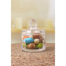 Kazan Hobi Şekerlik; Lüx Kristal Mini Cam & Cam Lokumluk, Kesme Cam Lüx Şekerlik 7.5 Cm*9.2 Cm, 06644