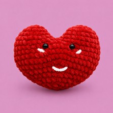 Kalp Tığ Örgü Kiti Yeni Başlayanlar Için Videolu Anlatım Amigurumi Örgü Kiti
