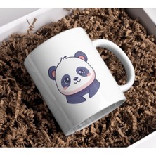 FikArt Sevimli Kawaii Panda Tasarımlı Porselen Kupa Bardak