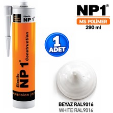 Np1 Arge Toptan Ms Polimer Beyaz  Izolasyon ve Tamir Silikon 290 ml Su Geçirmez Yüksek Elastikiyet 1 Adet