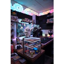 Hobifabrik Atölye Ghost Figür, 3D Baskı Ghost Biblosu 7cm Kitaplık, Gamer Dekorasyonu Ghost Figürü 2'li Set