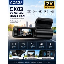 Azurtech CK03 2k Ultra Hd Wifi Araç Içi Kamera Dash Cam 256GB Destekli Park Modu