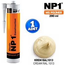 Np1 Arge Toptan Ms Polimer Krem Ral 1013 Izolasyon ve Tamir Silikon 290 ml Su Geçirmez Yüksek Elastikiyet 1 Adet