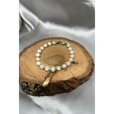 Suerte Accessories Sedef ve Hematit Doğal Taş El Yapımı Özel Tasarım Doğaltaş Bileklik