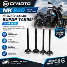EAYMOTO Cf Moto Nk 250 -Sr 250 Subap Seti 2 Emme +2 Egzoz 4 Adet 2018-25 Arasmto