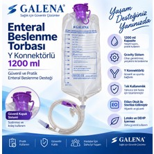 Galena Kangbao Gravity Enteral Beslenme Torbası Y Konnektörlü 1200 ml Cihazsız 10'lu